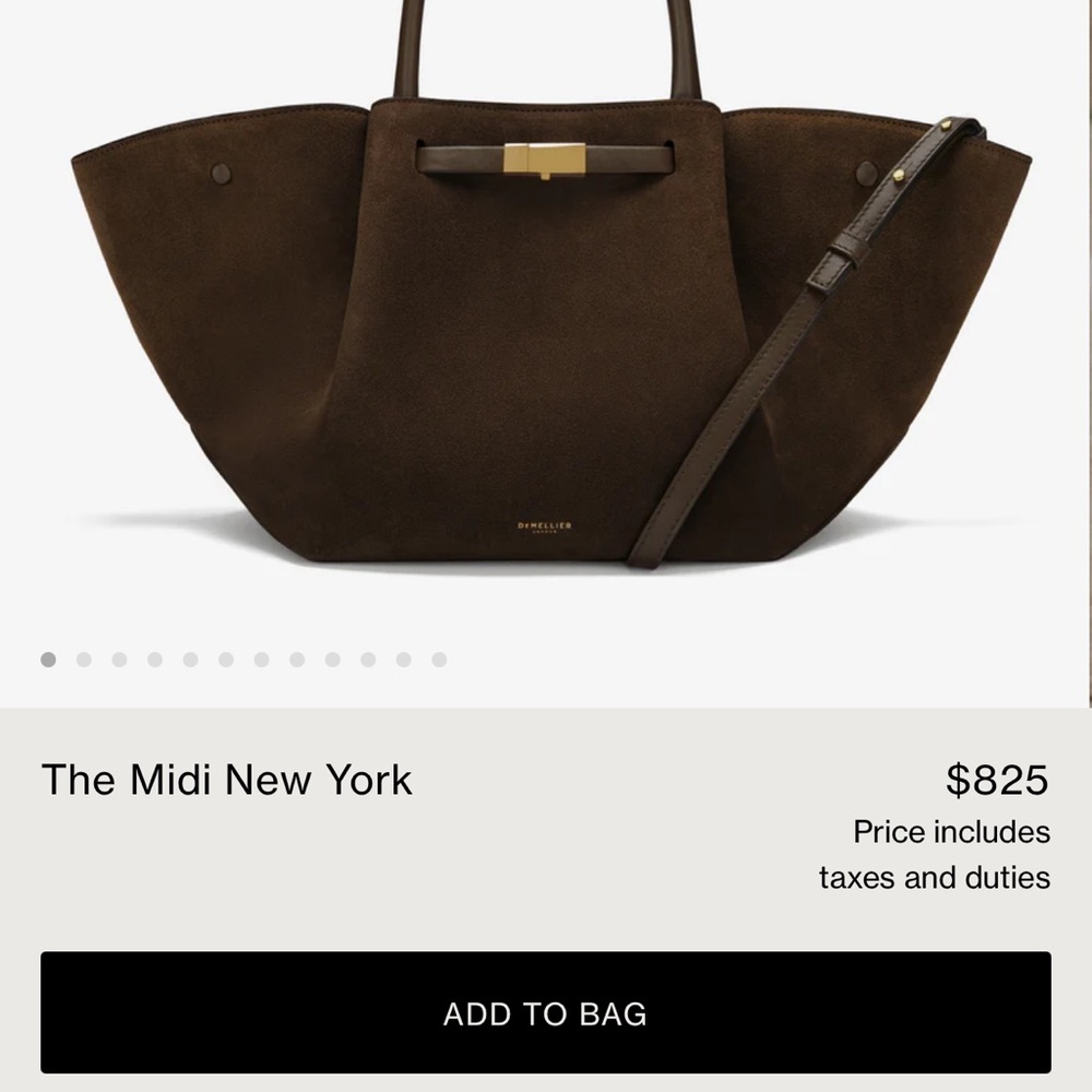 DeMellier The Midi New York in Mocha Suede/ Mocha Smooth - Picture 11 of 11